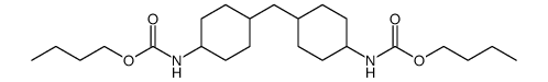 Carbamic acid, N,N'-methylenebis(4,1-cyclohexanediyl)bis-, C,C'-dibutyl ester Structure