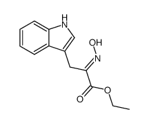 ethyl α-(hydroxyimino)-β-indol-3-ylpropanoate结构式