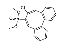 (7-Chlordibenzocycloocten-6-yl)phosphonsaeure-dimethylester Structure