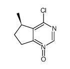 (R)-4-chloro-5-methyl-6,7-dihydro-5H-cyclopenta[d]pyrimidine 1-oxide结构式