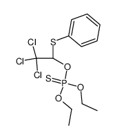 Monothiophosphorsaeure-O,O-diaethyl-O-<2,2,2-trichlor-1-phenylmercaptoaethyl>-ester结构式