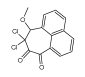 9,9-Dichlor-9,10-dihydro-10-methoxycyclohepta[de]naphthalin-7,8-dion结构式