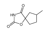 1-Oxa-3-azaspiro[4.4]nonane-2,4-dione,7-methyl-(6CI) Structure