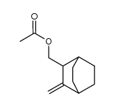 acetic acid-(3-methylene-bicyclo[2.2.2]oct-2-ylmethyl ester)结构式