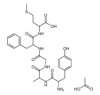 D-ALA2 D-MET5-ENKEPHALIN ACETATE Structure