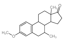 Estra-1,3,5(10)-trien-17-one,3-methoxy-7-methyl-, (7a)- (9CI) structure