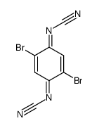 2,5-Dibromo-N,N'-dicyano-1,4-benzoquinonediimine Structure