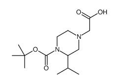 2-[4-[(2-methylpropan-2-yl)oxycarbonyl]-3-propan-2-ylpiperazin-1-yl]acetic acid结构式