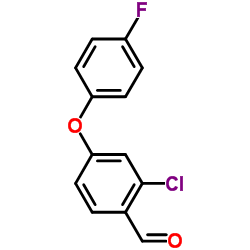 2-Chloro-4-(4-fluorophenoxy)benzaldehyde Structure