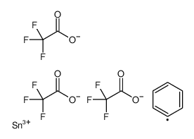 [phenyl-bis[(2,2,2-trifluoroacetyl)oxy]stannyl] 2,2,2-trifluoroacetate Structure