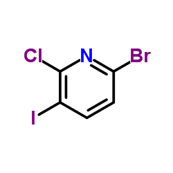 6-Bromo-2-chloro-3-iodopyridine Structure