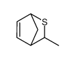 2-methyl-3-thiabicyclo[2.2.1]hept-5-ene结构式