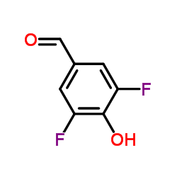 3,5-二氟-4-羟基苯甲醛结构式