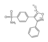 Valdecoxib-13C2,15N Structure