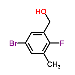 5-Bromo-2-fluoro-3-methylbenzyl alcohol结构式