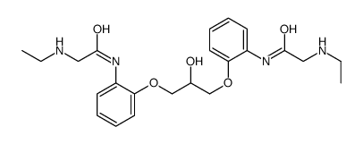 2-(ethylamino)-N-[2-[3-[2-[[2-(ethylamino)acetyl]amino]phenoxy]-2-hydroxypropoxy]phenyl]acetamide Structure