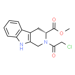 Methyl (3R)-2-(chloroacetyl)-2,3,4,9-tetrahydro-1H-beta-carboline-3-carboxylate Structure