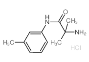 2-Amino-2-methyl-N-(3-methylphenyl)propanamide hydrochloride结构式