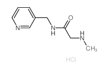 2-(Methylamino)-N-(3-pyridinylmethyl)acetamide hydrochloride Structure