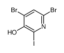 4,6-dibromo-2-iodopyridin-3-ol Structure