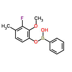 3-Fluoro-2-methoxy-4-methylphenyl phenylboronic acid结构式