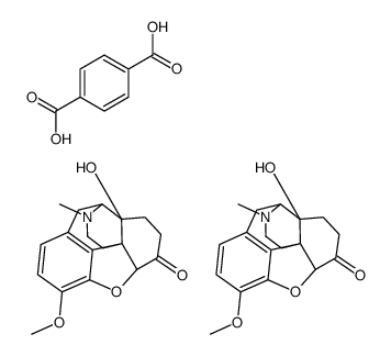 (4R,4aS,7aR,12bS)-4a-hydroxy-9-methoxy-3-methyl-2,4,5,6,7a,13-hexahydro-1H-4,12-methanobenzofuro[3,2-e]isoquinoline-7-one,terephthalic acid Structure