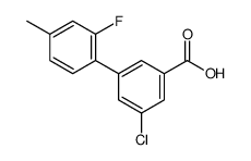 3-chloro-5-(2-fluoro-4-methylphenyl)benzoic acid Structure