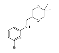 6-bromo-N-((5,5-dimethyl-1,4-dioxan-2-yl)methyl)pyridin-2- amine Structure