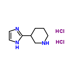 3-(1H-Imidazol-2-yl)piperidine dihydrochloride结构式