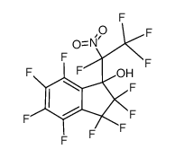 1-Hydroxyperfluoro-1-(1-nitroethyl)indane结构式