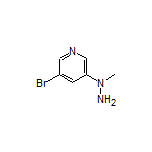 3-Bromo-5-(1-methylhydrazino)pyridine Structure
