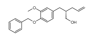 (S)-2-(4-benzyloxy-3-methoxybenzyl)pent-4-en-1-ol结构式