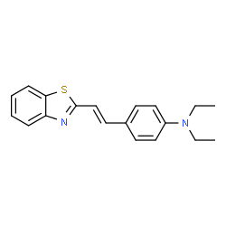 2-p-Diethylaminostyrylbenzothiazole Structure