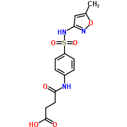 4-(4-{[(5-methyl-3-isoxazolyl)amino]sulfonyl}anilino)-4-oxobutanoic acid结构式