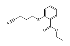 Ethyl S-(3-cyanopropyl)thiosalicylate Structure