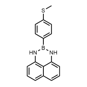 2-(4-(Methylthio)phenyl)-2,3-dihydro-1H-naphtho[1,8-de][1,3,2]diazaborinine Structure