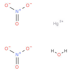 mercuric nitrate, monohydrate Structure