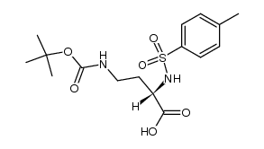 N2-[(1,1-dimethylethoxy)carbonyl]-N4-[(4-methylphenyl)sulfonyl]-2,3-diaminobutanoic acid Structure