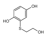 2-(2-hydroxyethylsulfanyl)benzene-1,4-diol Structure