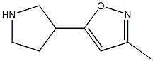 3-methyl-5-(pyrrolidin-3-yl)isoxazole Structure