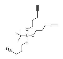 tert-butyl-tris(pent-4-ynoxy)silane Structure