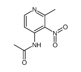 N-(2-methyl-3-nitro-4-pyridyl)acetamide结构式