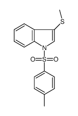 3-(methylthio)-N-(p-toluenesulfonyl)indole Structure