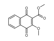 2-Carbomethoxy-3-methoxy-1,4-naphthoquinone结构式