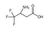 (S)-3-氨基-4,4,4-三氟丁酸结构式