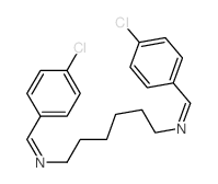 1,6-Hexanediamine,N1,N6-bis[(4-chlorophenyl)methylene]-结构式