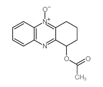 1-Phenazinol,1,2,3,4-tetrahydro-, 1-acetate, 5-oxide Structure