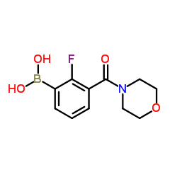 2-氟-3-(吗啉-4-羰基)苯基硼酸图片