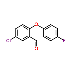 5-Chloro-2-(4-fluorophenoxy)benzaldehyde结构式