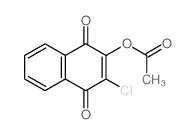 1,4-Naphthalenedione,2-(acetyloxy)-3-chloro-结构式